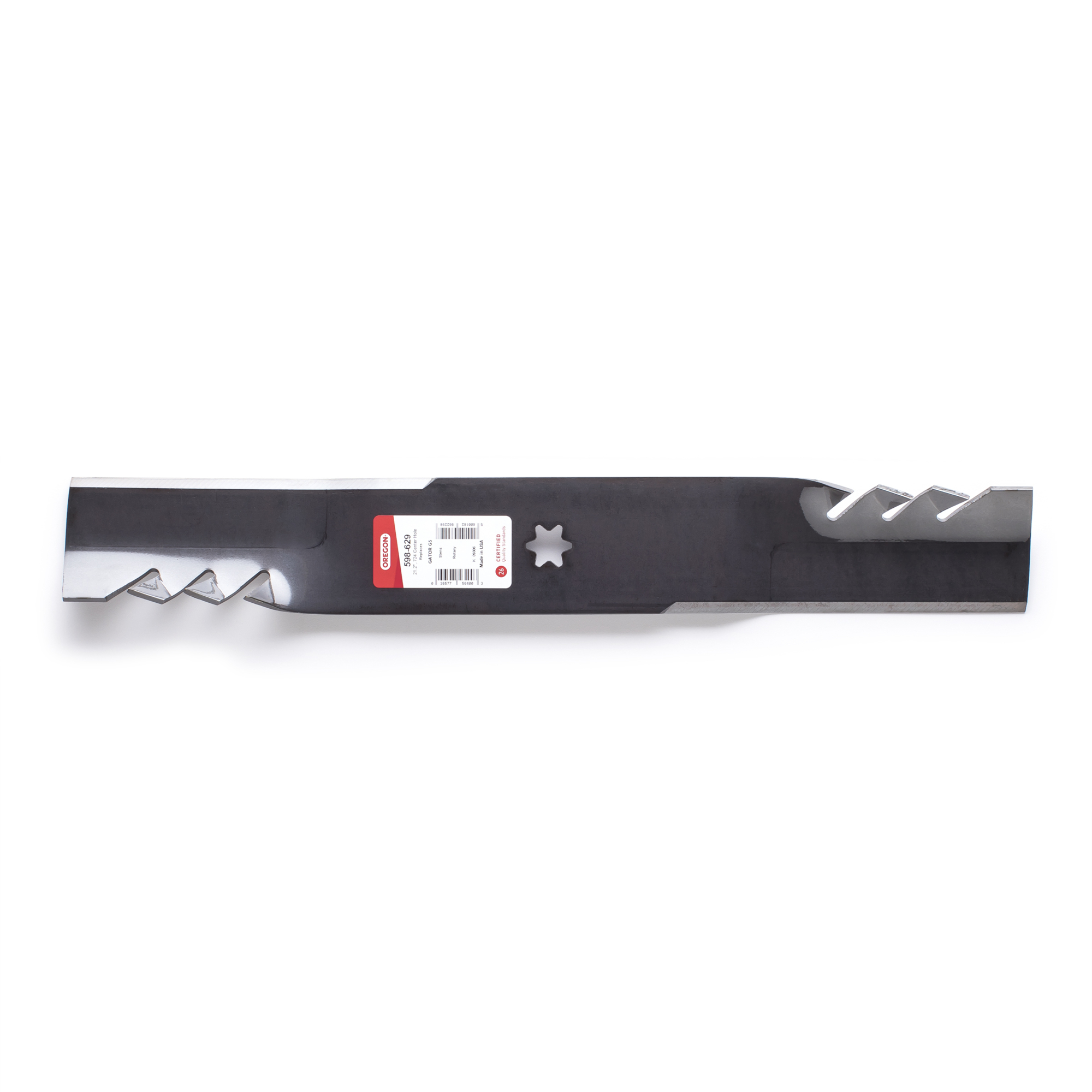 Oregon, Gator G5 Lawn Mower Blade, Length 21.1875 in, Model# 598-629